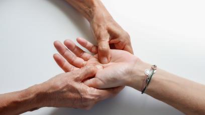 A hand massage