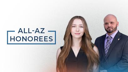 All-AZ Honorees Sarah Nichols and Angelo Lopez