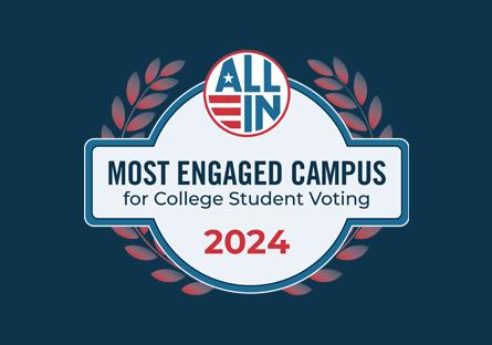 Most Engaged Campus for College student voting 2024
