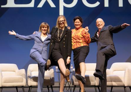 Leaders at a conference