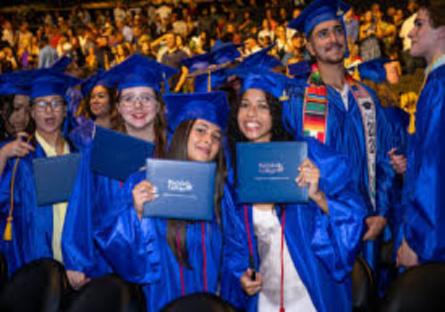 Rio students celebrating at the 2024 Commencement