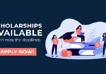 Scholarships Available! Don't miss the deadlines. Apply Now!