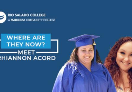 rhiannon acord in her graduation cap and gown