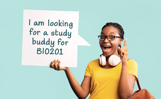 I am looking for a study buddy for BIO201.